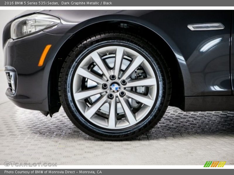 Dark Graphite Metallic / Black 2016 BMW 5 Series 535i Sedan
