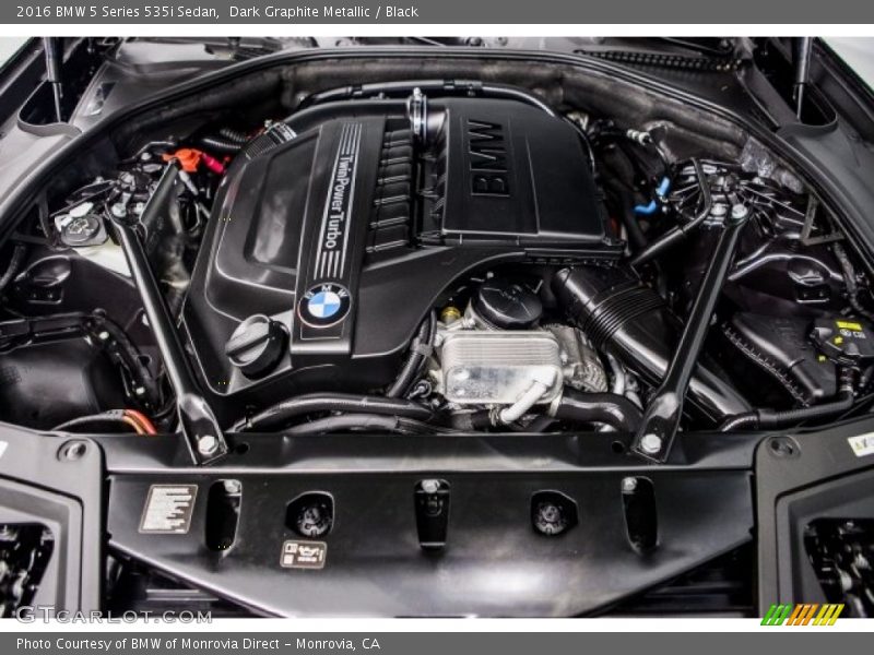 Dark Graphite Metallic / Black 2016 BMW 5 Series 535i Sedan