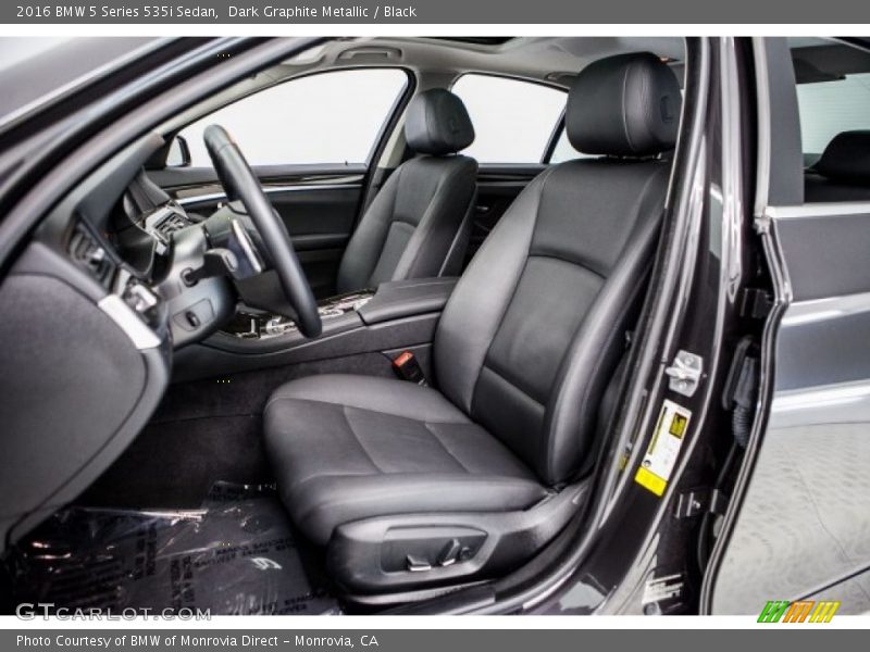 Dark Graphite Metallic / Black 2016 BMW 5 Series 535i Sedan