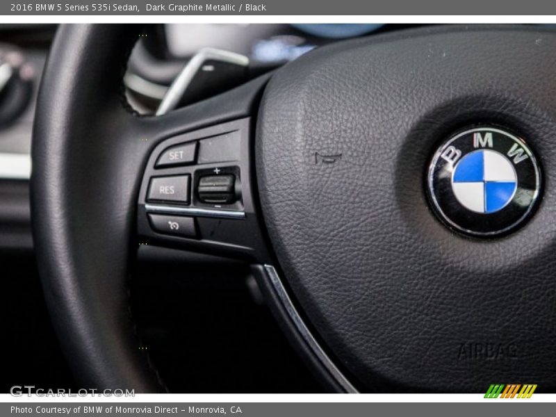 Dark Graphite Metallic / Black 2016 BMW 5 Series 535i Sedan
