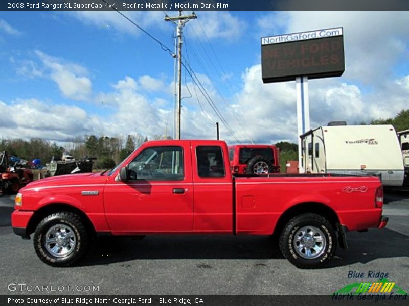 Redfire Metallic / Medium Dark Flint 2008 Ford Ranger XL SuperCab 4x4