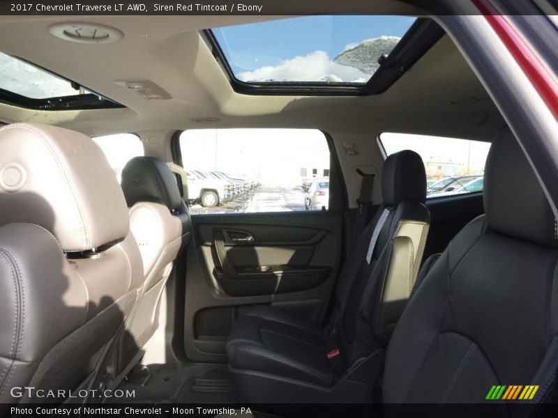 Siren Red Tintcoat / Ebony 2017 Chevrolet Traverse LT AWD