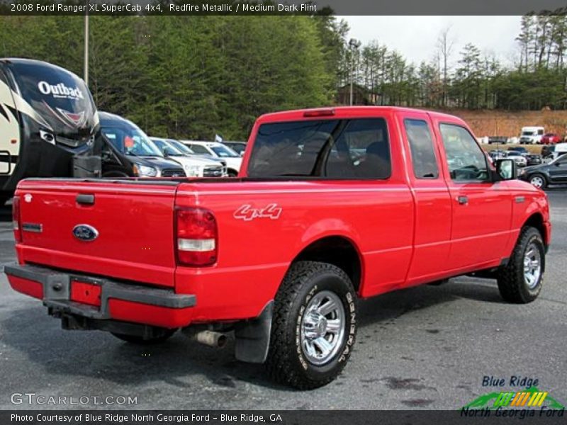 Redfire Metallic / Medium Dark Flint 2008 Ford Ranger XL SuperCab 4x4