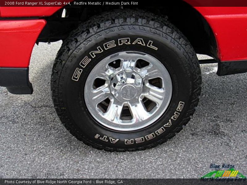 Redfire Metallic / Medium Dark Flint 2008 Ford Ranger XL SuperCab 4x4