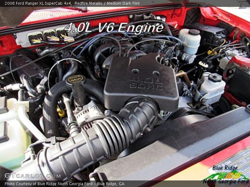 Redfire Metallic / Medium Dark Flint 2008 Ford Ranger XL SuperCab 4x4