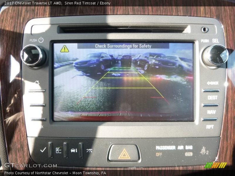 Siren Red Tintcoat / Ebony 2017 Chevrolet Traverse LT AWD