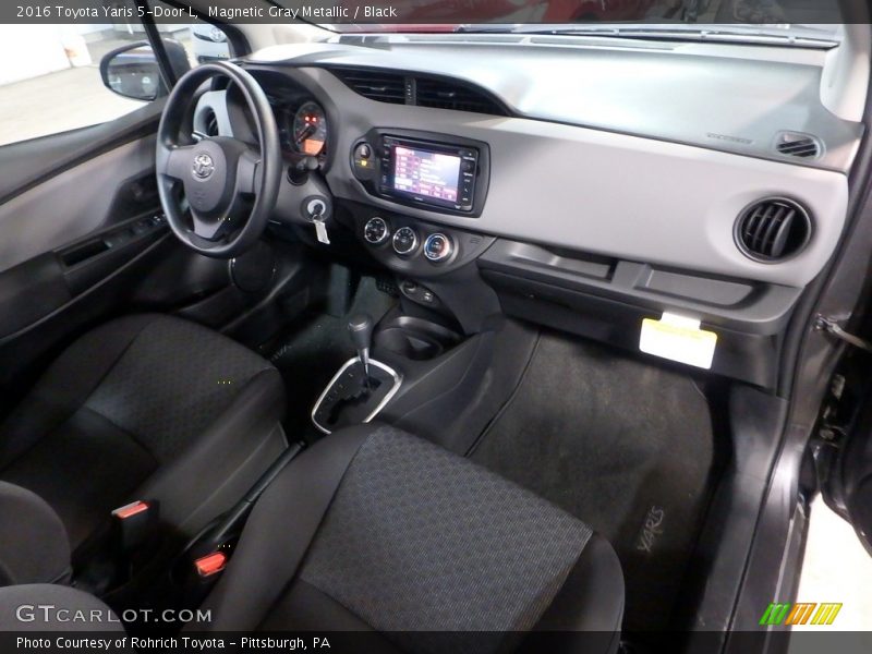 Magnetic Gray Metallic / Black 2016 Toyota Yaris 5-Door L
