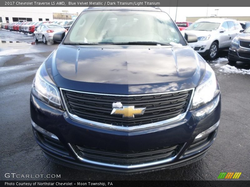 Blue Velvet Metallic / Dark Titanium/Light Titanium 2017 Chevrolet Traverse LS AWD