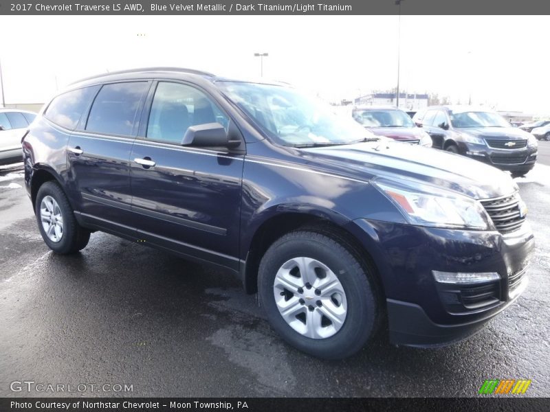 Blue Velvet Metallic / Dark Titanium/Light Titanium 2017 Chevrolet Traverse LS AWD