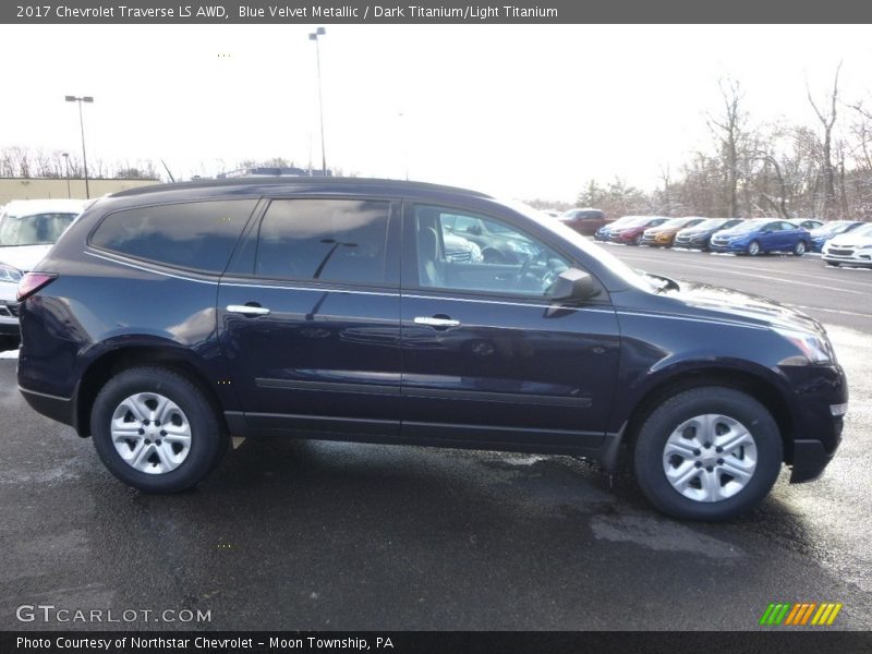 Blue Velvet Metallic / Dark Titanium/Light Titanium 2017 Chevrolet Traverse LS AWD