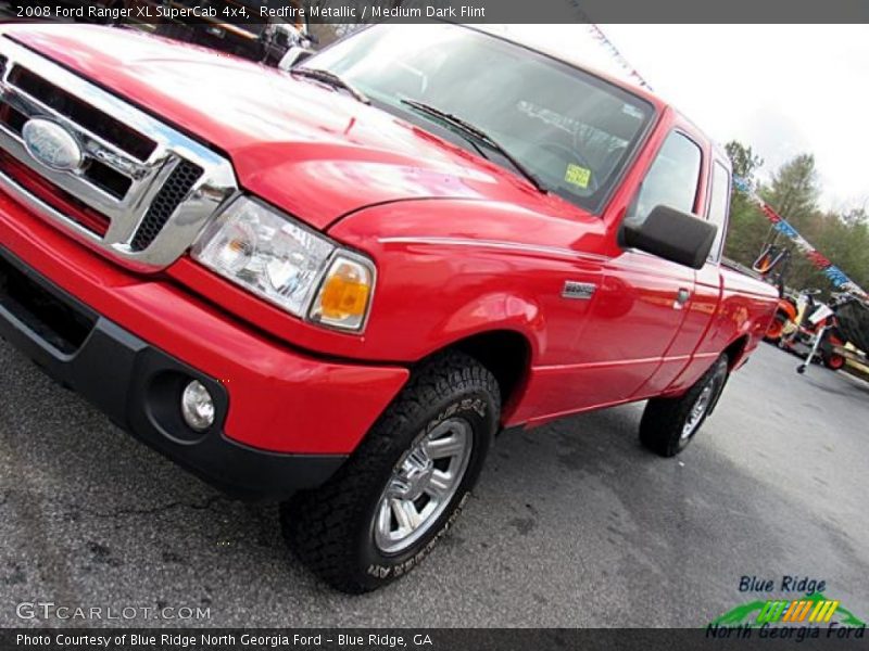 Redfire Metallic / Medium Dark Flint 2008 Ford Ranger XL SuperCab 4x4