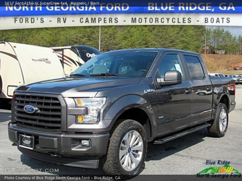 Magnetic / Black 2017 Ford F150 XL SuperCrew 4x4