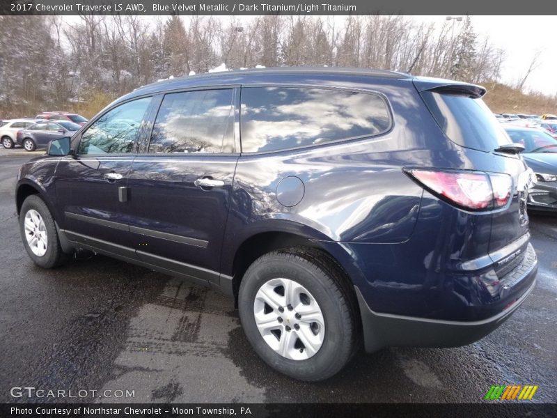 Blue Velvet Metallic / Dark Titanium/Light Titanium 2017 Chevrolet Traverse LS AWD