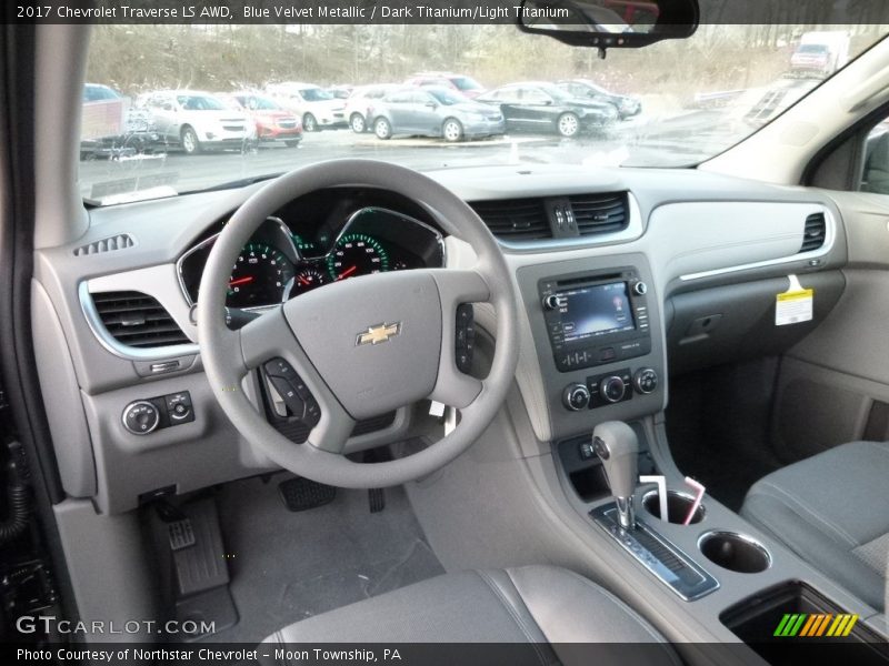 Blue Velvet Metallic / Dark Titanium/Light Titanium 2017 Chevrolet Traverse LS AWD
