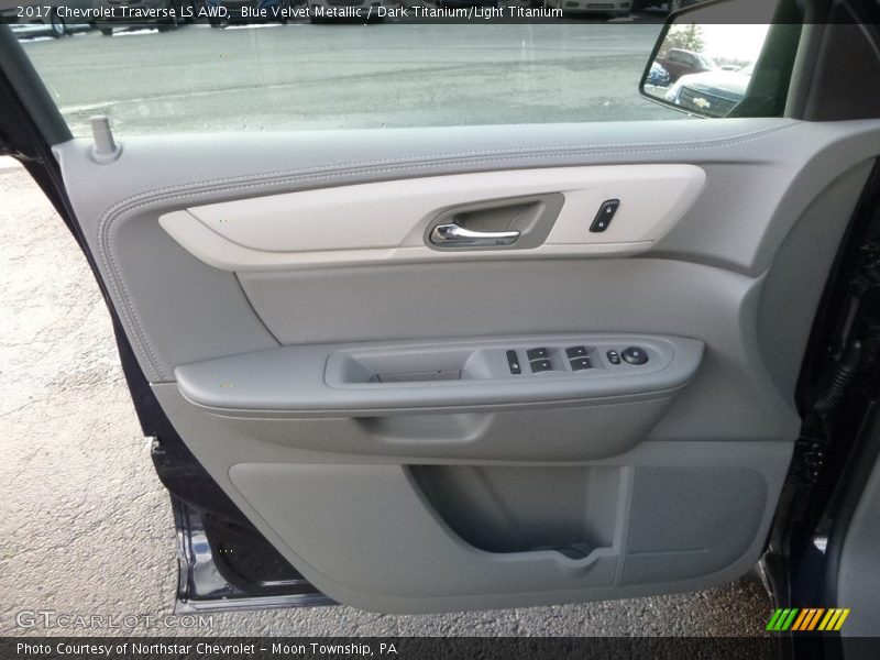 Blue Velvet Metallic / Dark Titanium/Light Titanium 2017 Chevrolet Traverse LS AWD