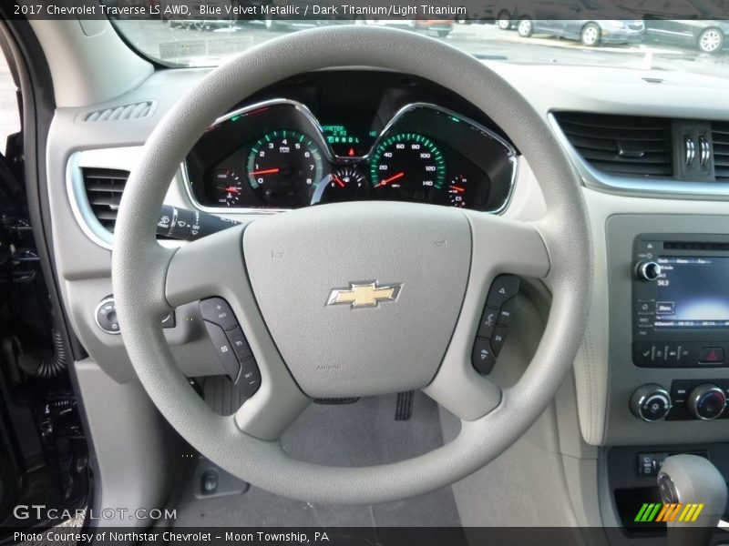 Blue Velvet Metallic / Dark Titanium/Light Titanium 2017 Chevrolet Traverse LS AWD