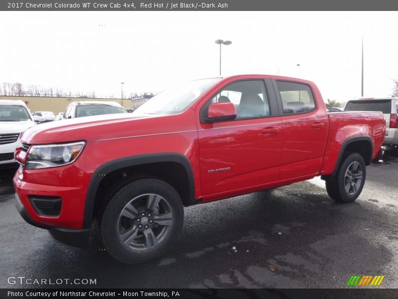 Red Hot / Jet Black/­Dark Ash 2017 Chevrolet Colorado WT Crew Cab 4x4