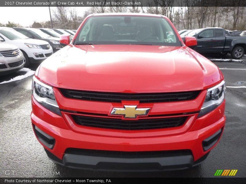Red Hot / Jet Black/­Dark Ash 2017 Chevrolet Colorado WT Crew Cab 4x4