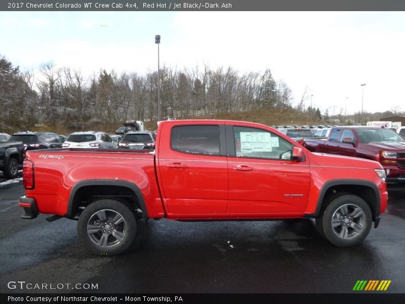 Red Hot / Jet Black/­Dark Ash 2017 Chevrolet Colorado WT Crew Cab 4x4