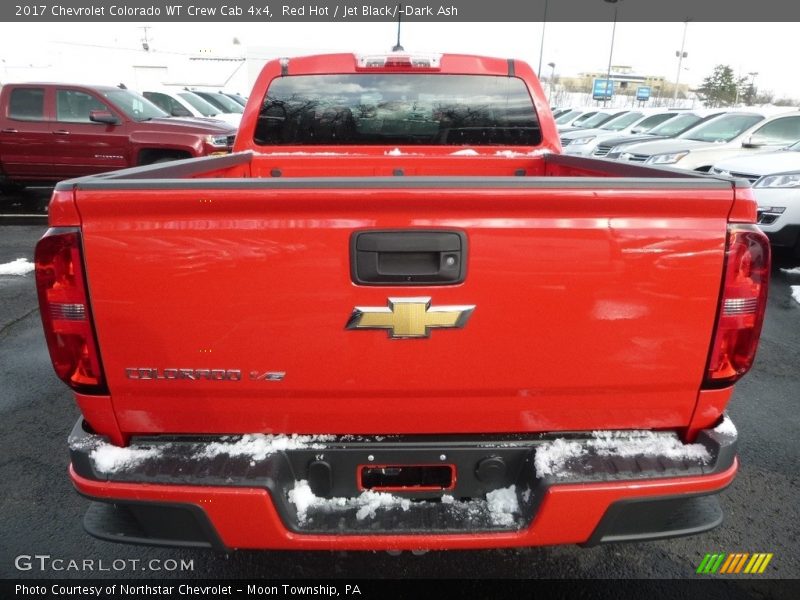 Red Hot / Jet Black/­Dark Ash 2017 Chevrolet Colorado WT Crew Cab 4x4