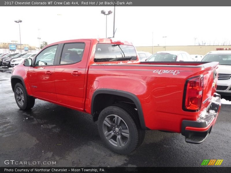 Red Hot / Jet Black/­Dark Ash 2017 Chevrolet Colorado WT Crew Cab 4x4