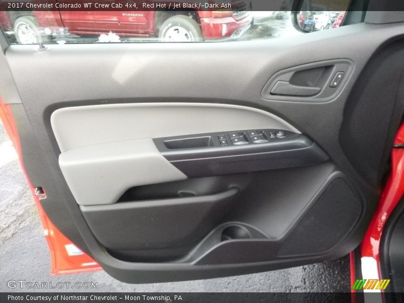 Red Hot / Jet Black/­Dark Ash 2017 Chevrolet Colorado WT Crew Cab 4x4