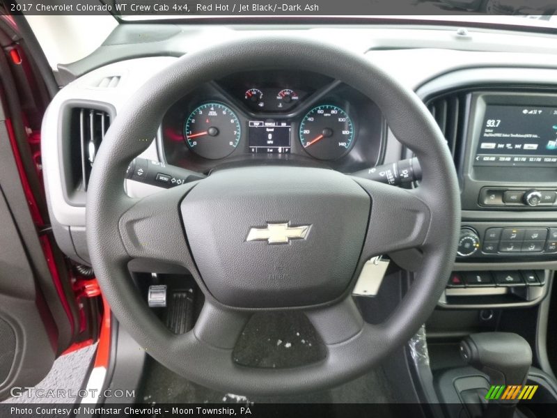 Red Hot / Jet Black/­Dark Ash 2017 Chevrolet Colorado WT Crew Cab 4x4