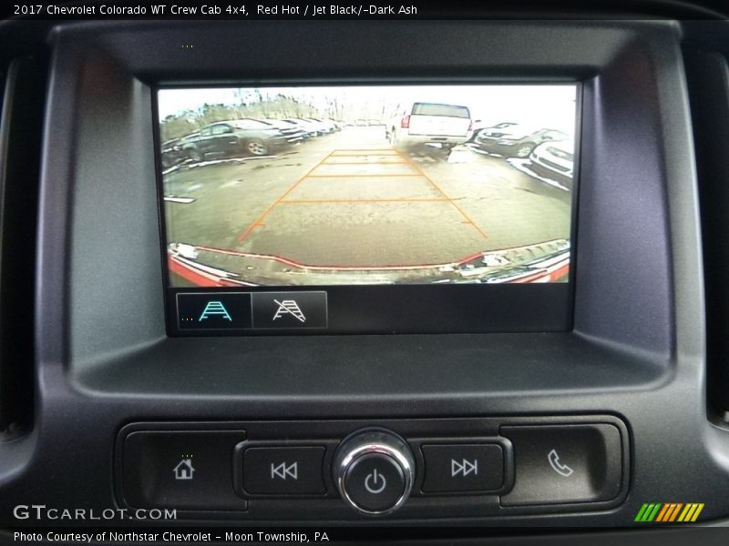 Red Hot / Jet Black/­Dark Ash 2017 Chevrolet Colorado WT Crew Cab 4x4