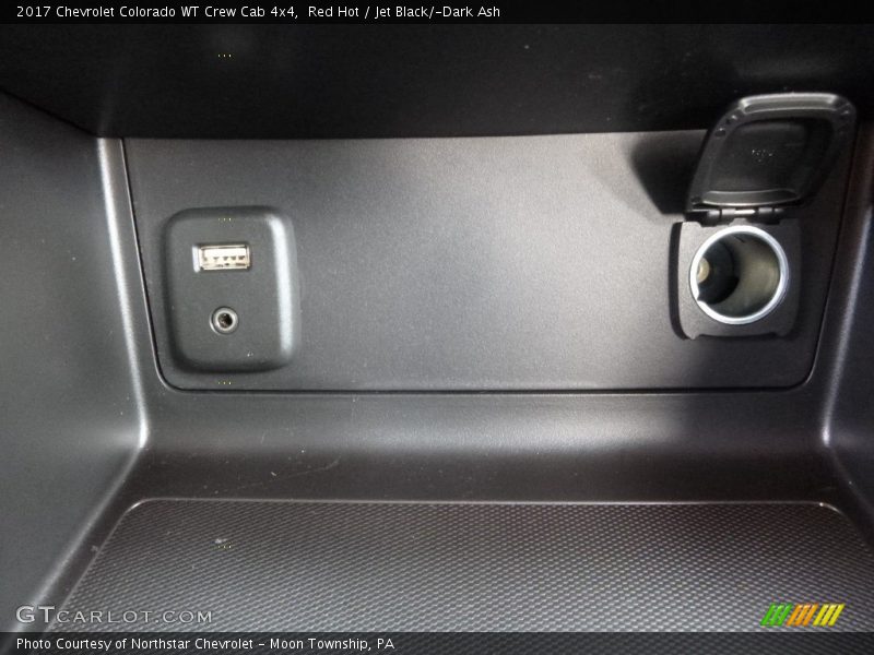 Red Hot / Jet Black/­Dark Ash 2017 Chevrolet Colorado WT Crew Cab 4x4