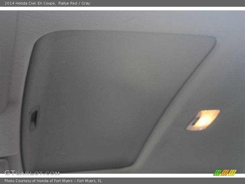 Rallye Red / Gray 2014 Honda Civic EX Coupe