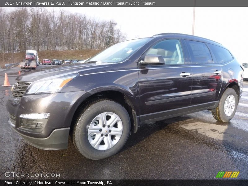 Tungsten Metallic / Dark Titanium/Light Titanium 2017 Chevrolet Traverse LS AWD