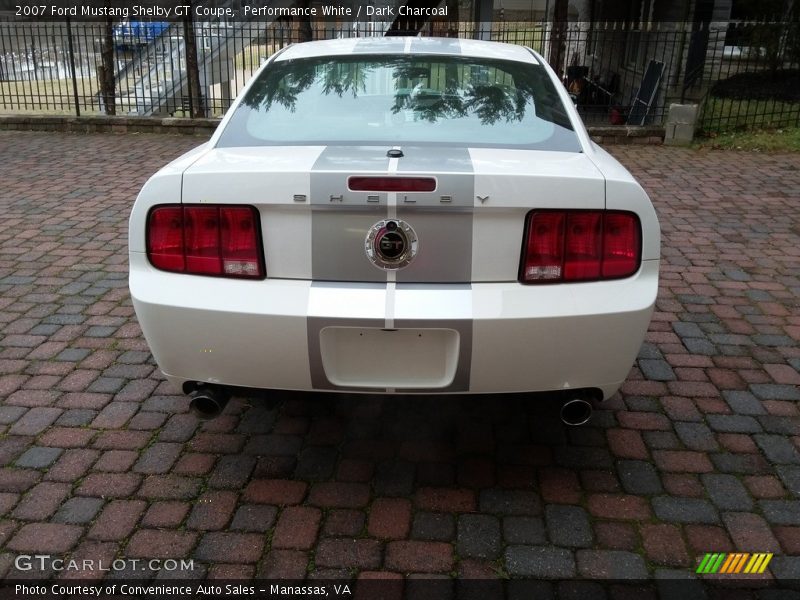 Performance White / Dark Charcoal 2007 Ford Mustang Shelby GT Coupe