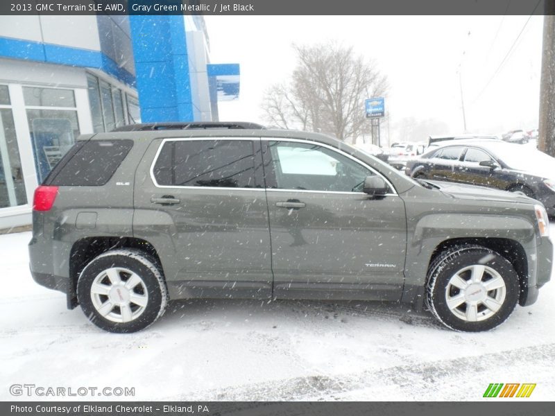Gray Green Metallic / Jet Black 2013 GMC Terrain SLE AWD