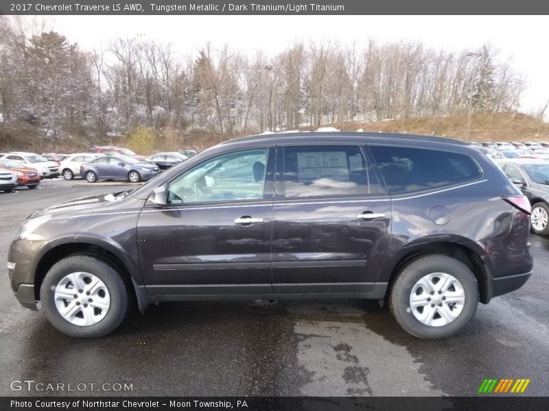 Tungsten Metallic / Dark Titanium/Light Titanium 2017 Chevrolet Traverse LS AWD