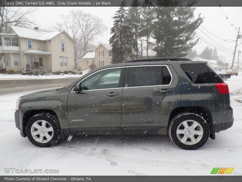 Gray Green Metallic / Jet Black 2013 GMC Terrain SLE AWD