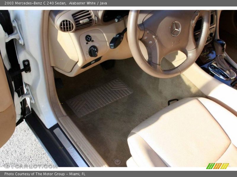 Alabaster White / Java 2003 Mercedes-Benz C 240 Sedan