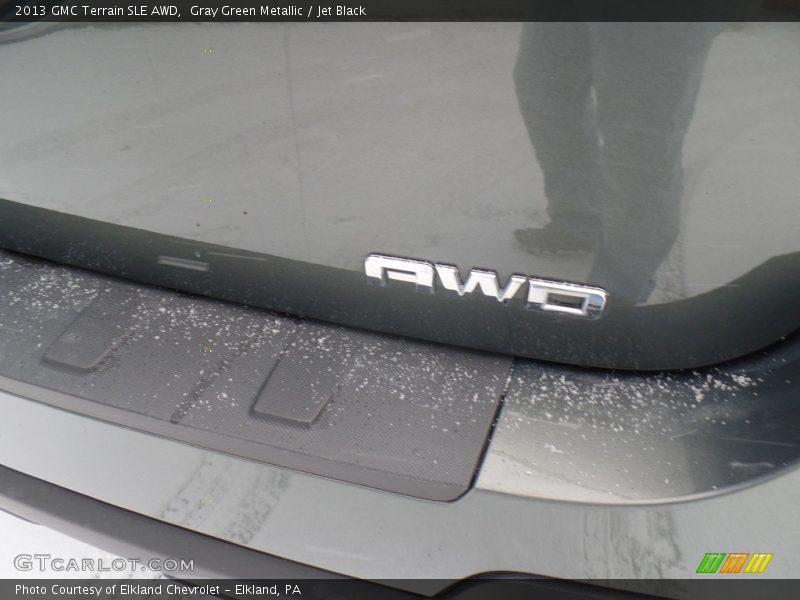 Gray Green Metallic / Jet Black 2013 GMC Terrain SLE AWD