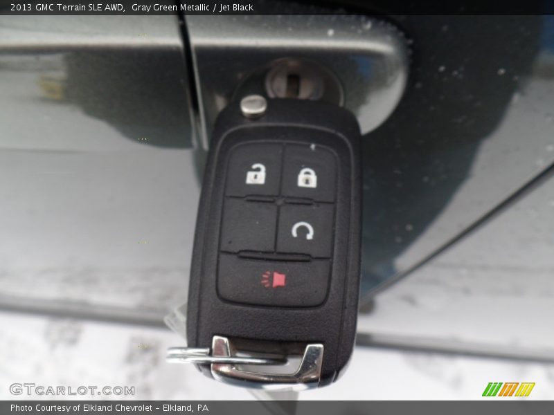 Gray Green Metallic / Jet Black 2013 GMC Terrain SLE AWD