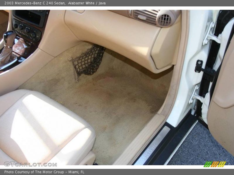 Alabaster White / Java 2003 Mercedes-Benz C 240 Sedan