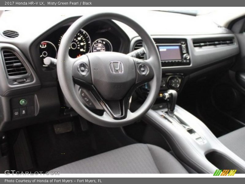 Misty Green Pearl / Black 2017 Honda HR-V LX