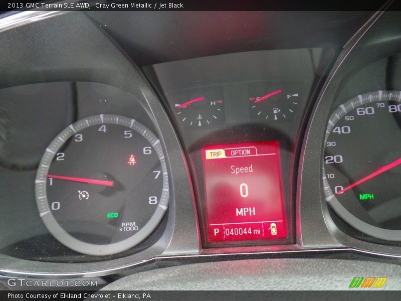 Gray Green Metallic / Jet Black 2013 GMC Terrain SLE AWD