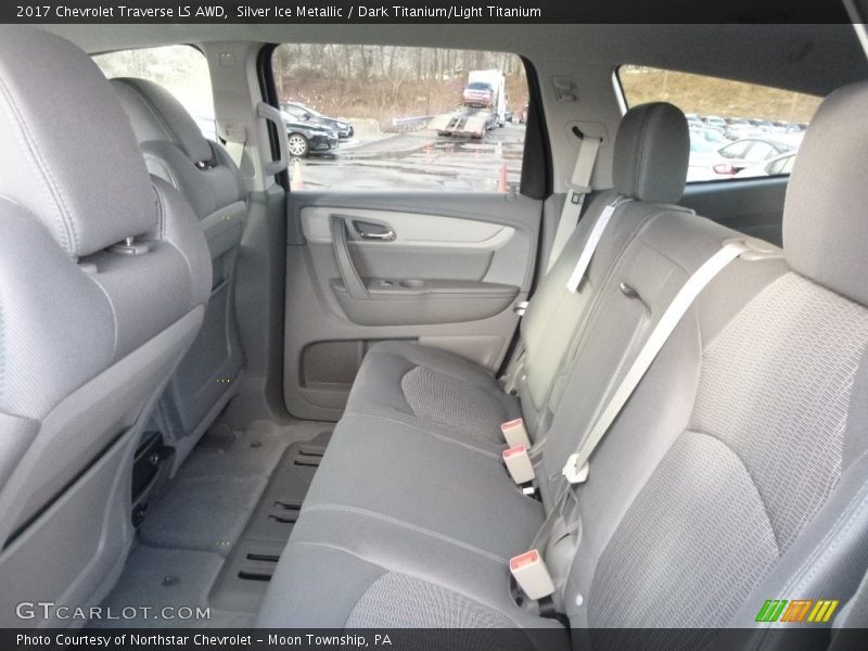 Silver Ice Metallic / Dark Titanium/Light Titanium 2017 Chevrolet Traverse LS AWD