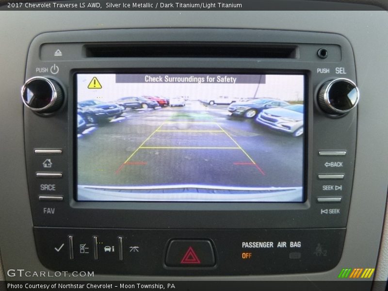 Silver Ice Metallic / Dark Titanium/Light Titanium 2017 Chevrolet Traverse LS AWD
