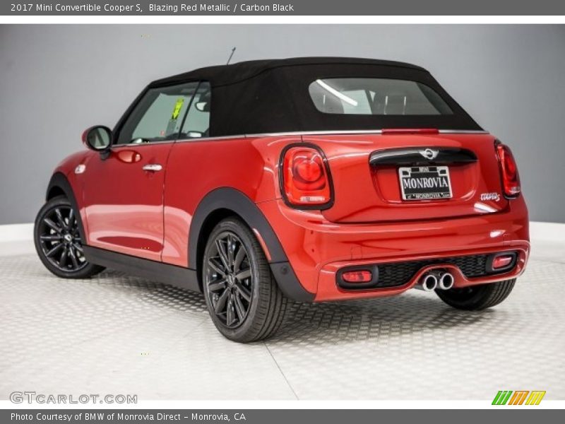 Blazing Red Metallic / Carbon Black 2017 Mini Convertible Cooper S