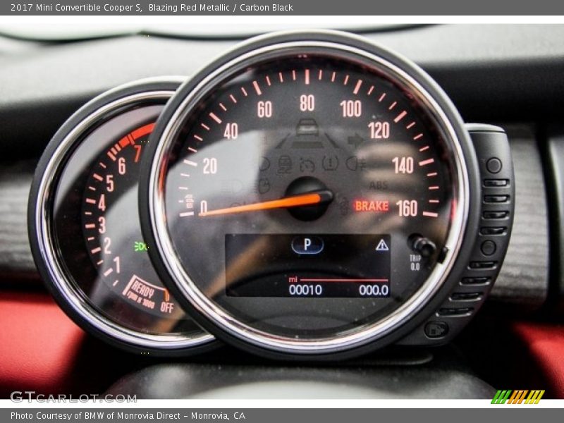 Blazing Red Metallic / Carbon Black 2017 Mini Convertible Cooper S