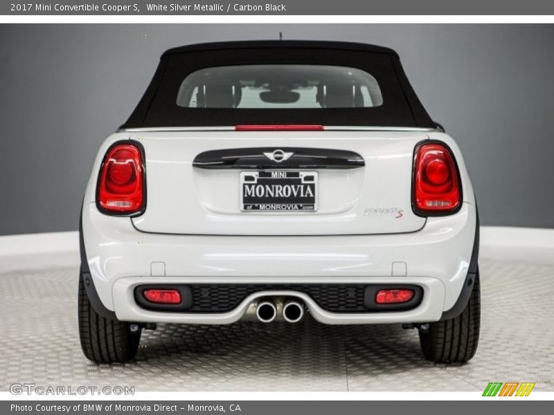 White Silver Metallic / Carbon Black 2017 Mini Convertible Cooper S