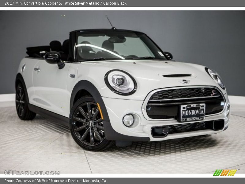 White Silver Metallic / Carbon Black 2017 Mini Convertible Cooper S
