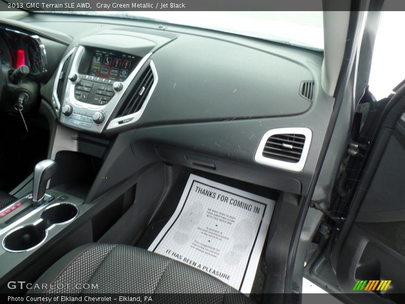Gray Green Metallic / Jet Black 2013 GMC Terrain SLE AWD