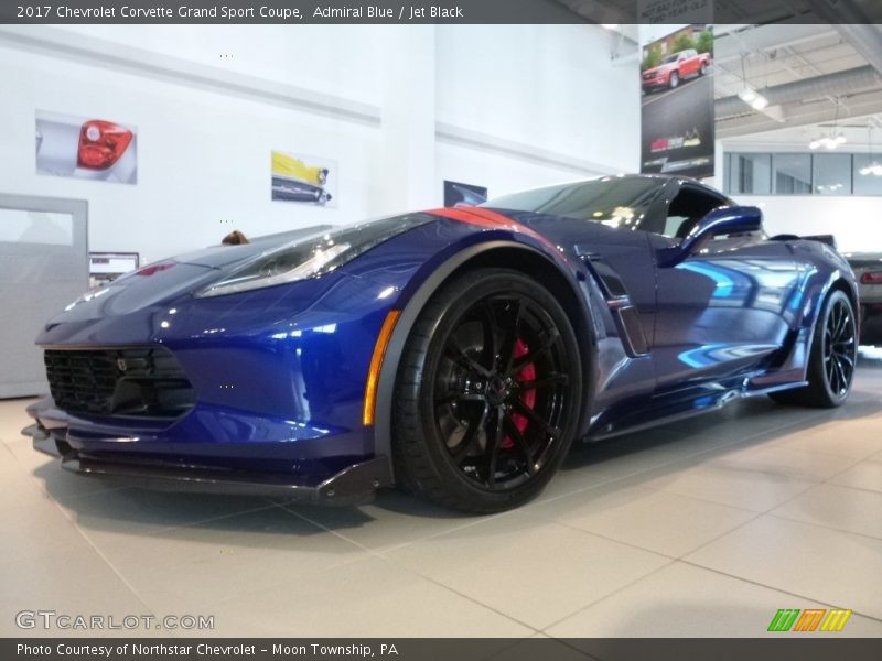 Admiral Blue / Jet Black 2017 Chevrolet Corvette Grand Sport Coupe