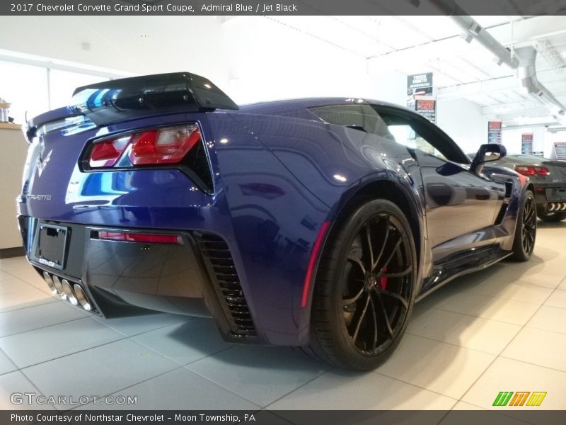 Admiral Blue / Jet Black 2017 Chevrolet Corvette Grand Sport Coupe